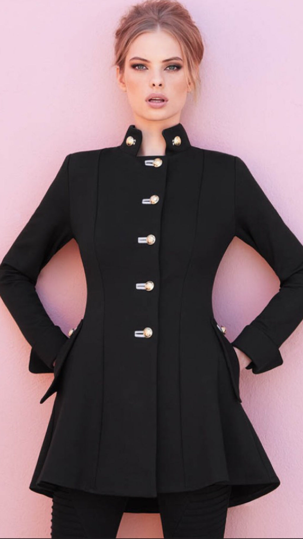 Joseph ribkoff black on sale coat