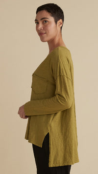 Deep V Top w Long Sleeves