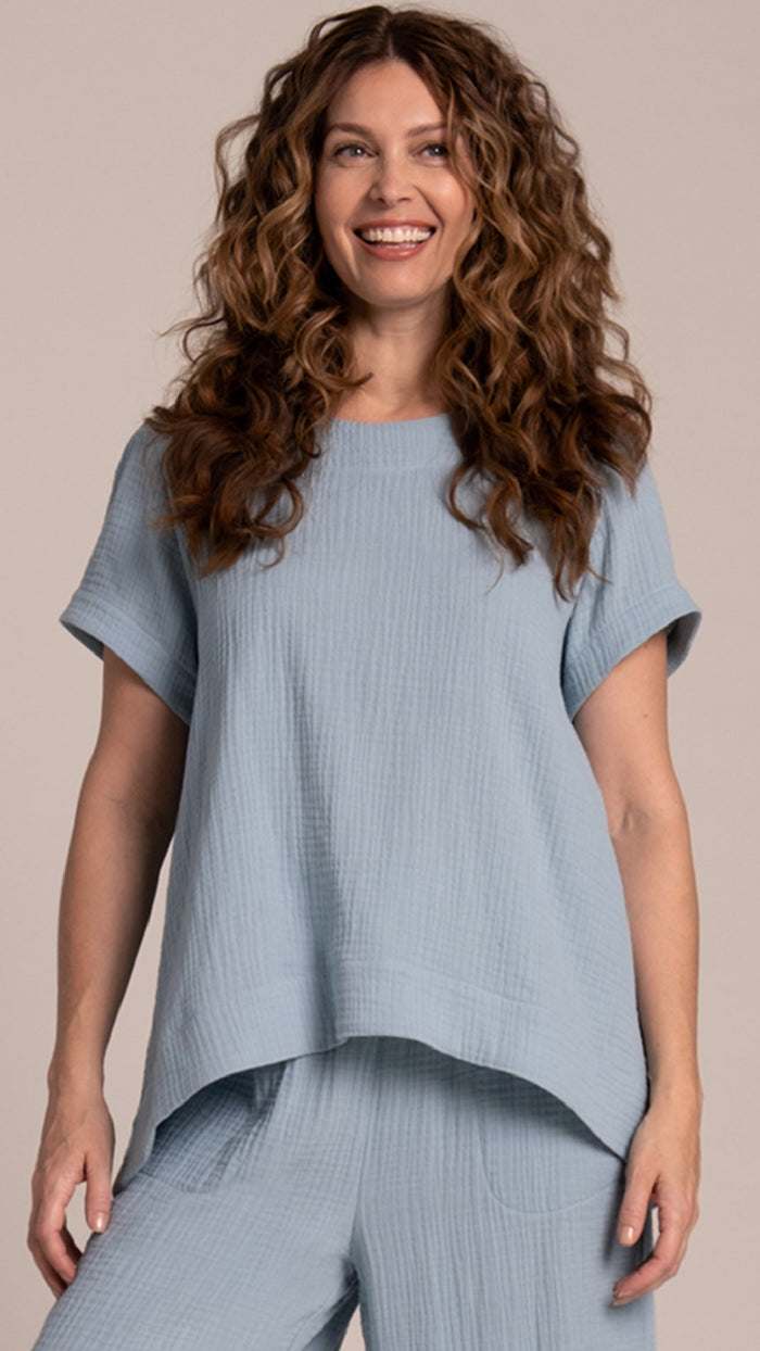 Breeze Button Back Top