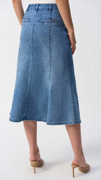 Joseph Ribkoff Stretch Denim Trumpet Skirt