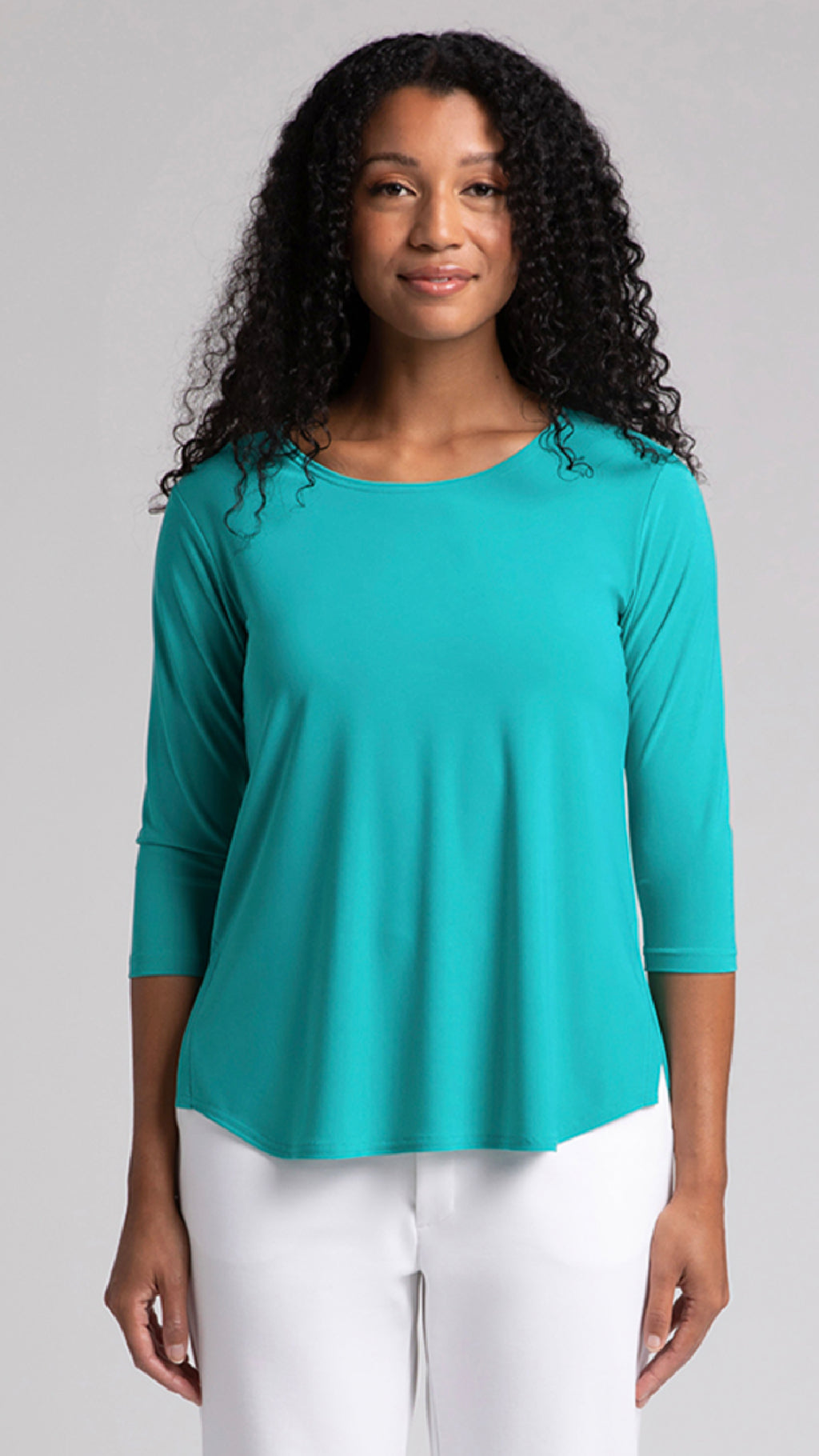 Go To Classic T-Relax, 3/4 Sleeve-Solid Colours