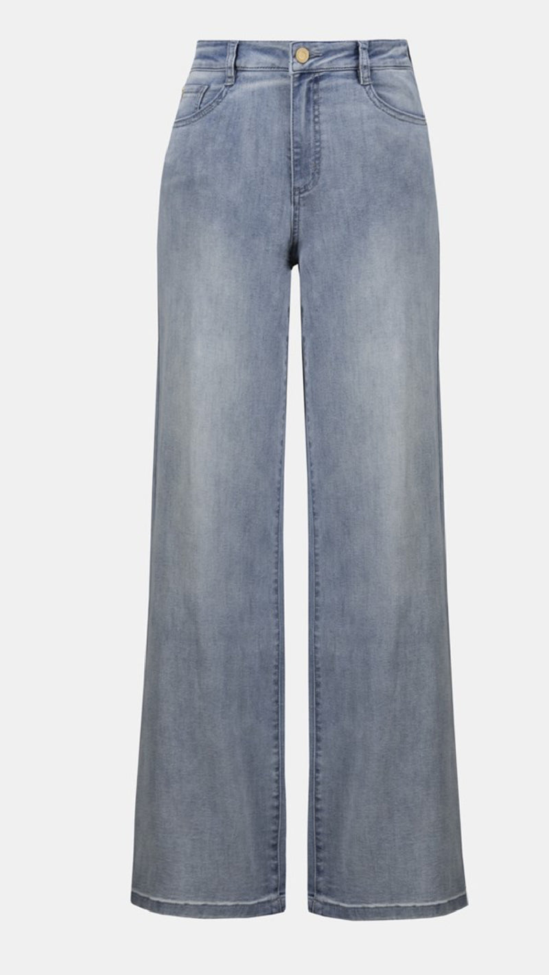 Joseph Ribkoff-Goldie/Classic Wide-Leg Stretch Jeans