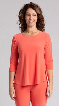 Go To Classic T-Relax, 3/4 Sleeve-Solid Colours