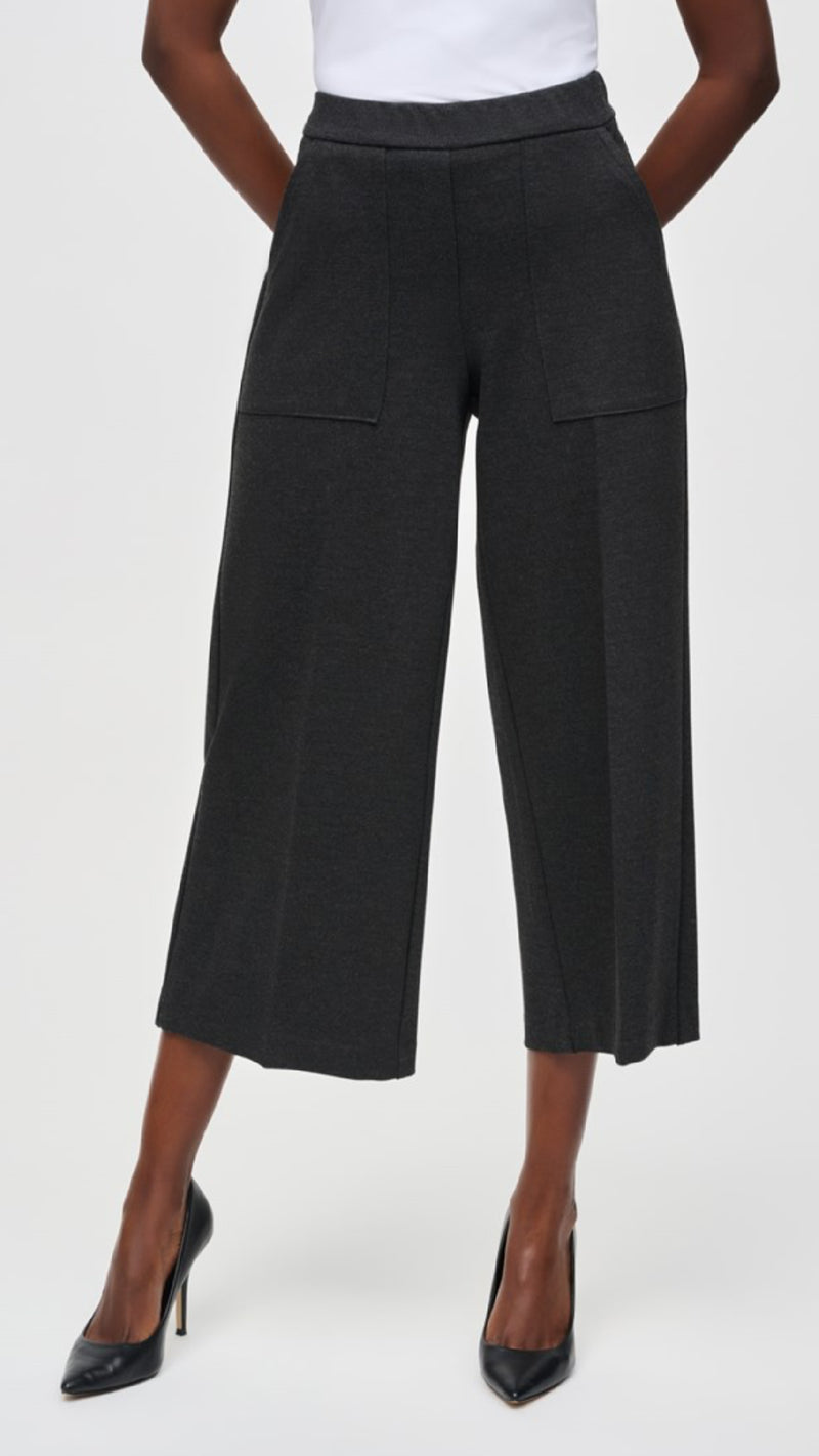 Joseph Ribkoff Heavy Knit Pull-On Culotte Pants