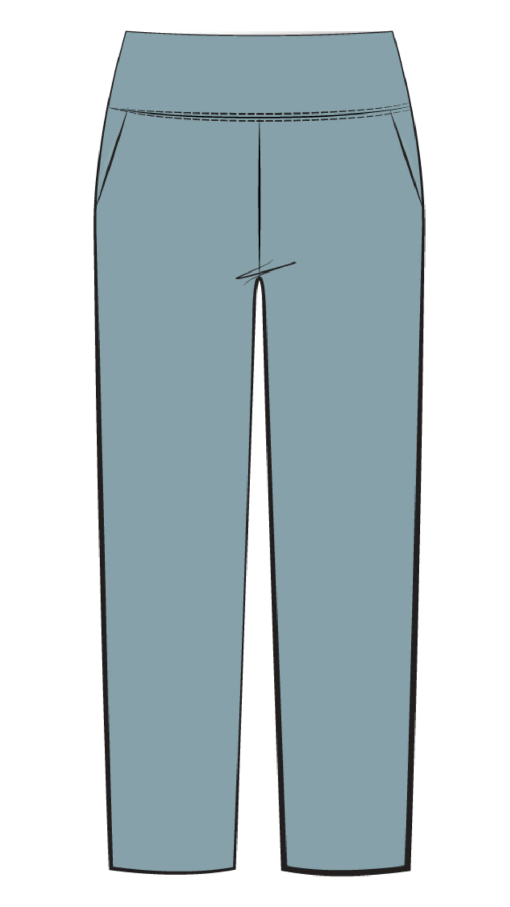 Straight Leg Pant with Yoke (Con”t…)