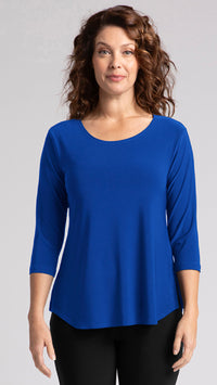 Go To Classic T-Relax, 3/4 Sleeve-Solid Colours