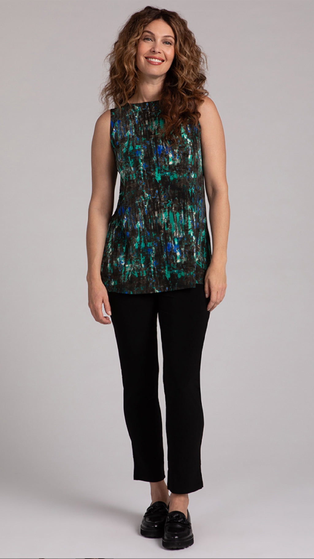 Sleeveless Nu Ideal Tunic-Camo Forest