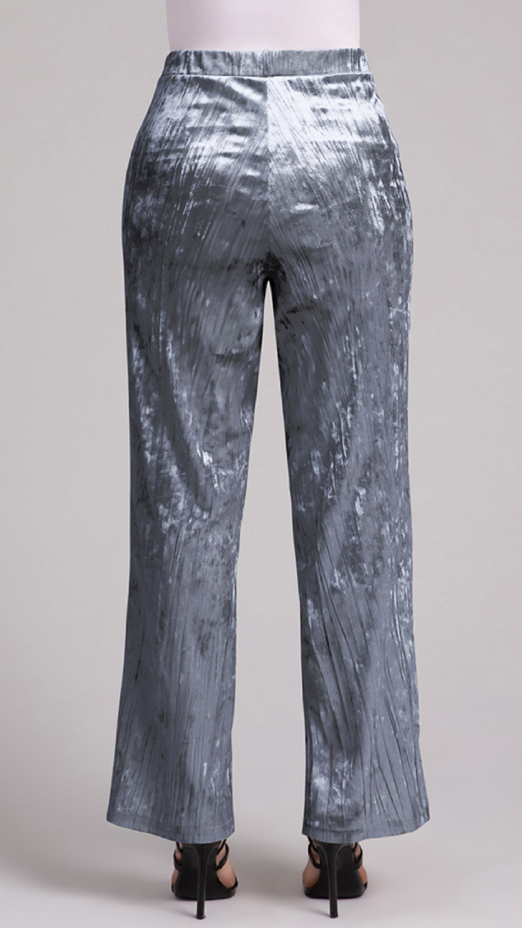 Straight Leg Pant, Crinkle Velvet