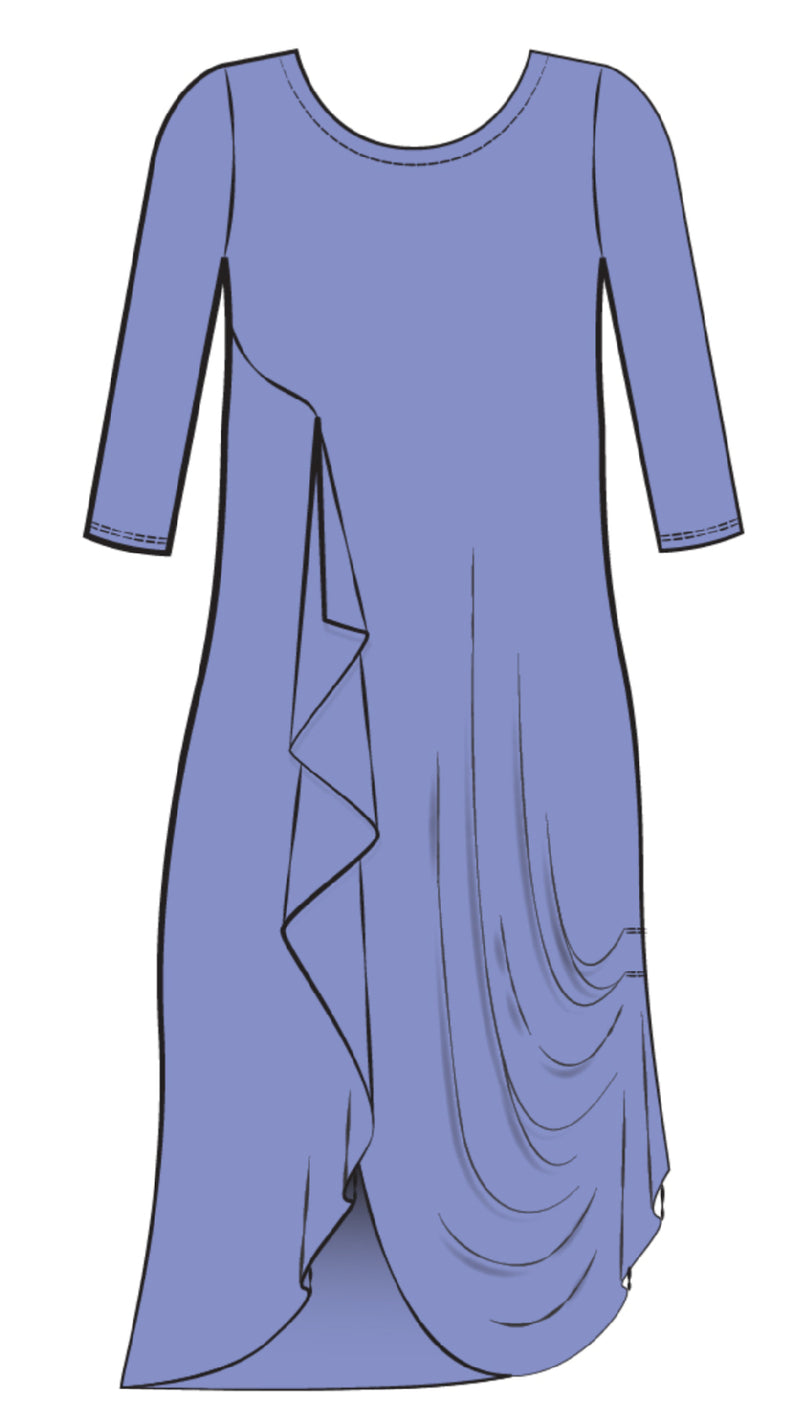 Drama Dress, 3/4 sleeve