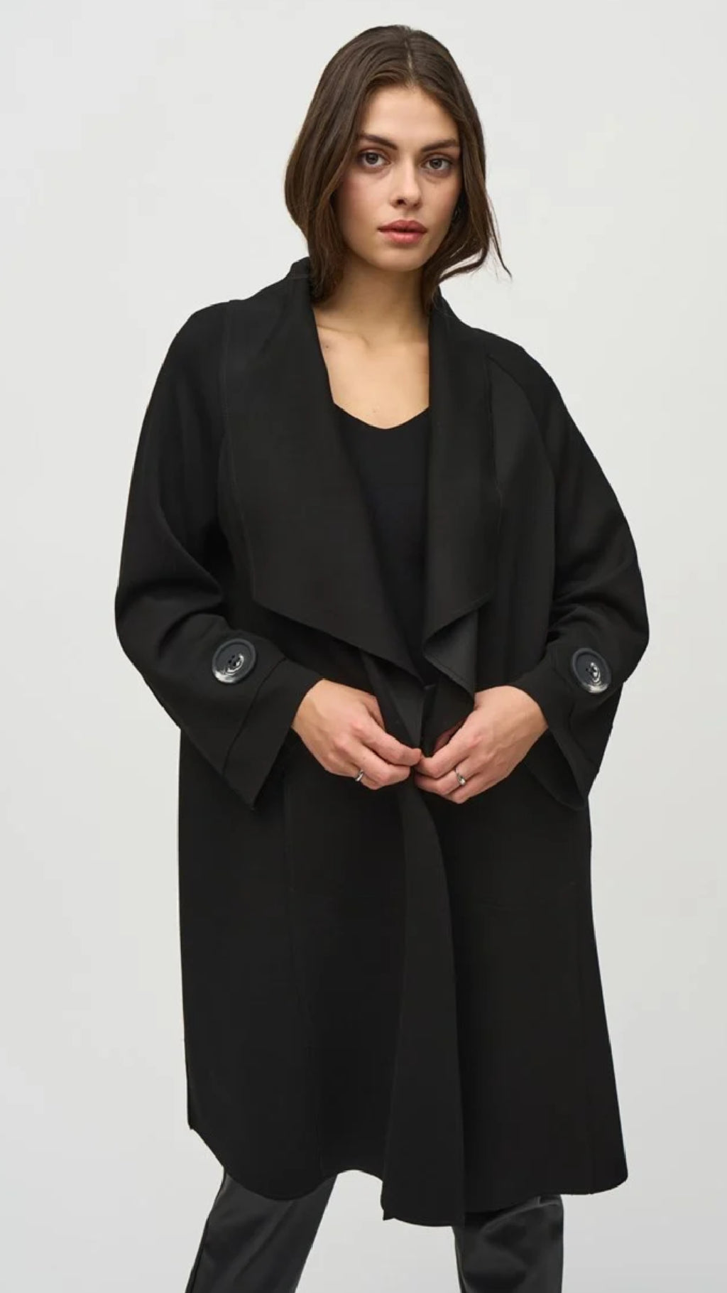 Joseph Ribkoff Scuba Shawl Collar Coat (Sale)