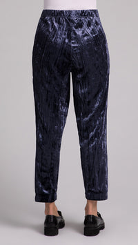 Half Cuff Jogger Pant, Crinkle Velvet