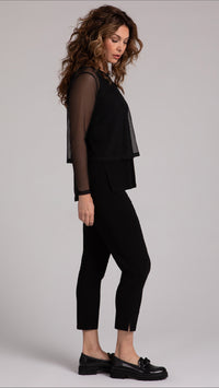 Mesh Go To Cropped T, Long Sleeve