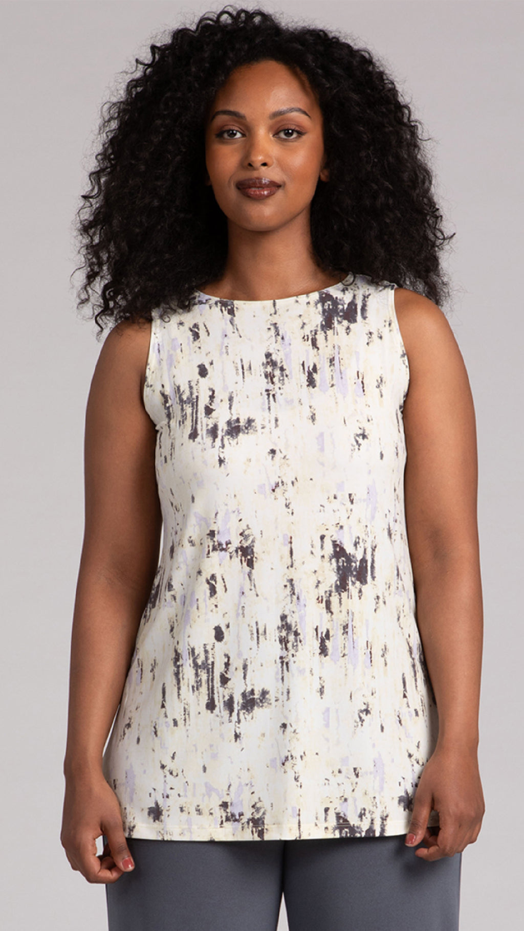 Sleeveless Nu Ideal Tunic-Camo Illuminate