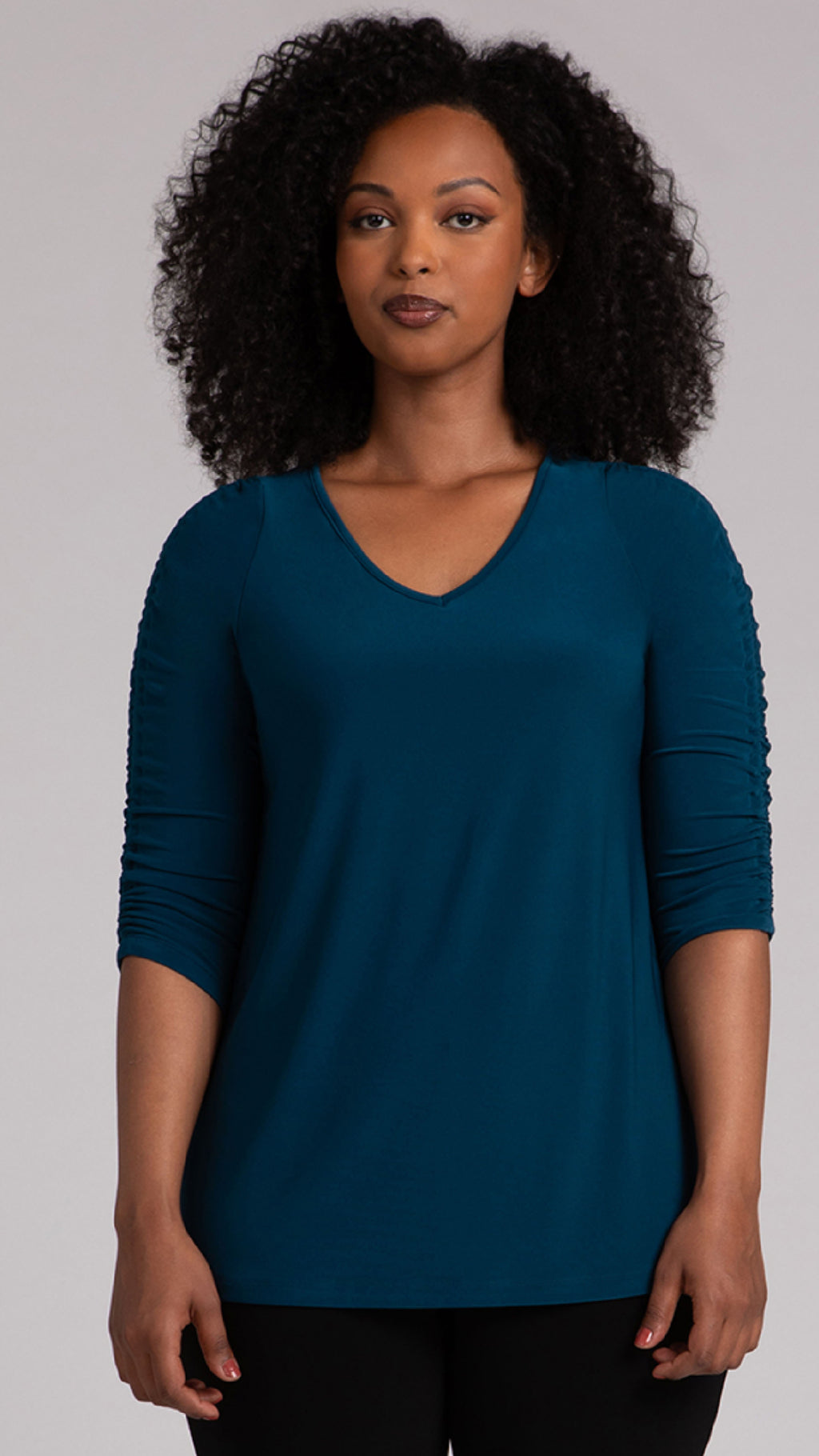 Revelry Top with Ruched Sleeve (Sale)