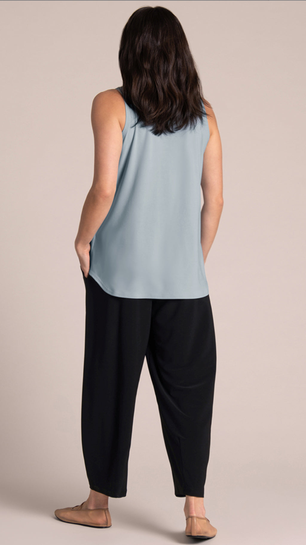 Sleeveless Go To Classic T-Relax-Solid Colors