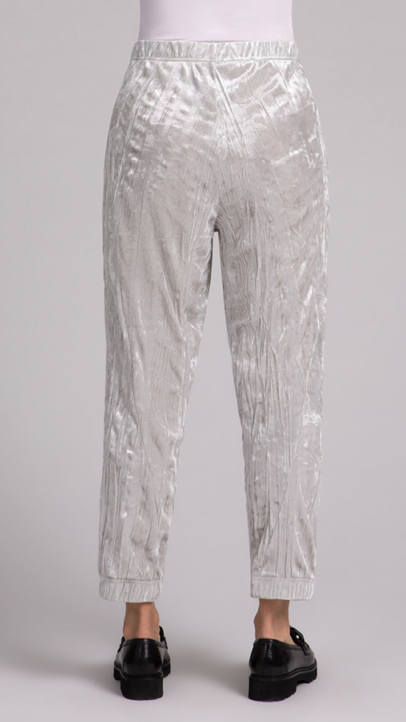 Half Cuff Jogger Pant, Crinkle Velvet