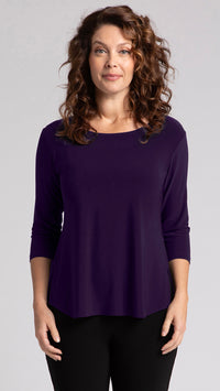 Go To Classic T-Relax, 3/4 Sleeve-Solid Colours