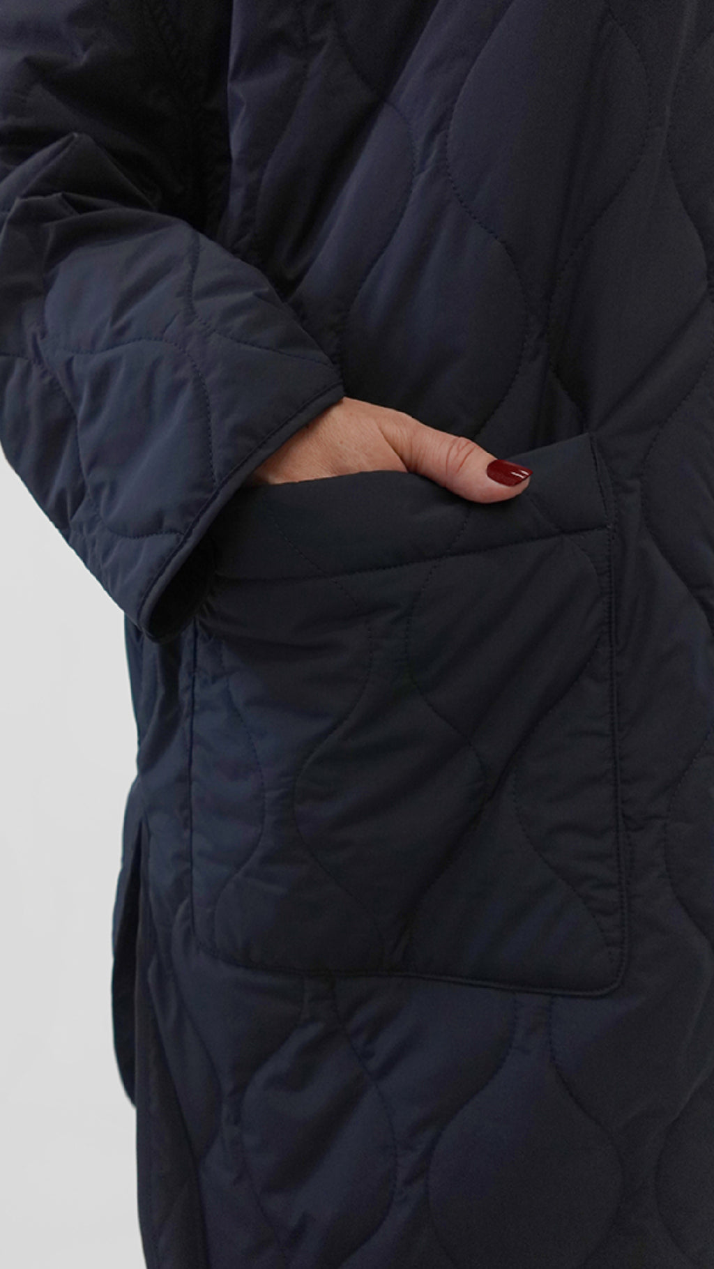 Quilted Maxi Shacket W/Hood