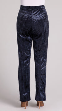 Straight Leg Pant, Crinkle Velvet