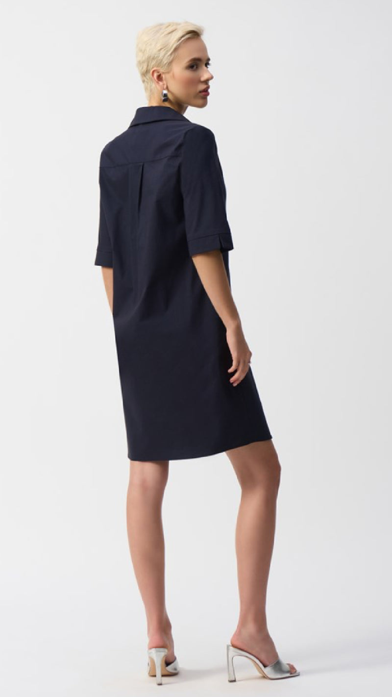 Joseph Ribkoff Stretch Poplin Trapeze Dress