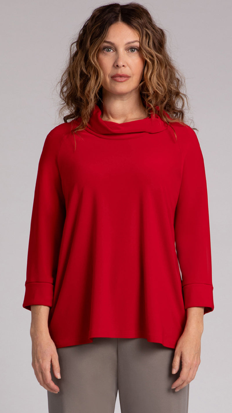 Wide Cuff Raglan Sleeve Top- Long Sleeve