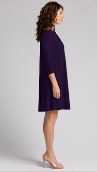 Nu Trapeze Dress, 3/4 Sleeve