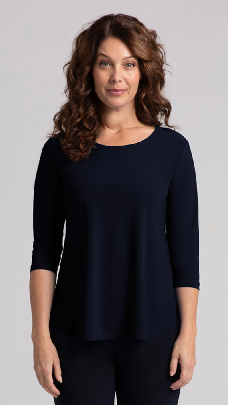 Go To Classic T-Relax, 3/4 Sleeve-Solid Colours