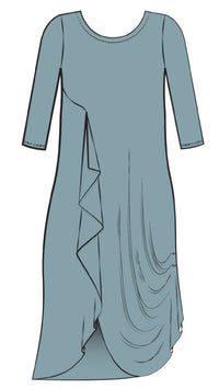 Drama Dress, 3/4 sleeve