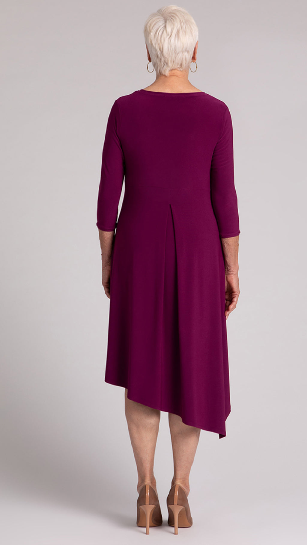 Slant Pocket Dress, 3/4 Sleeve