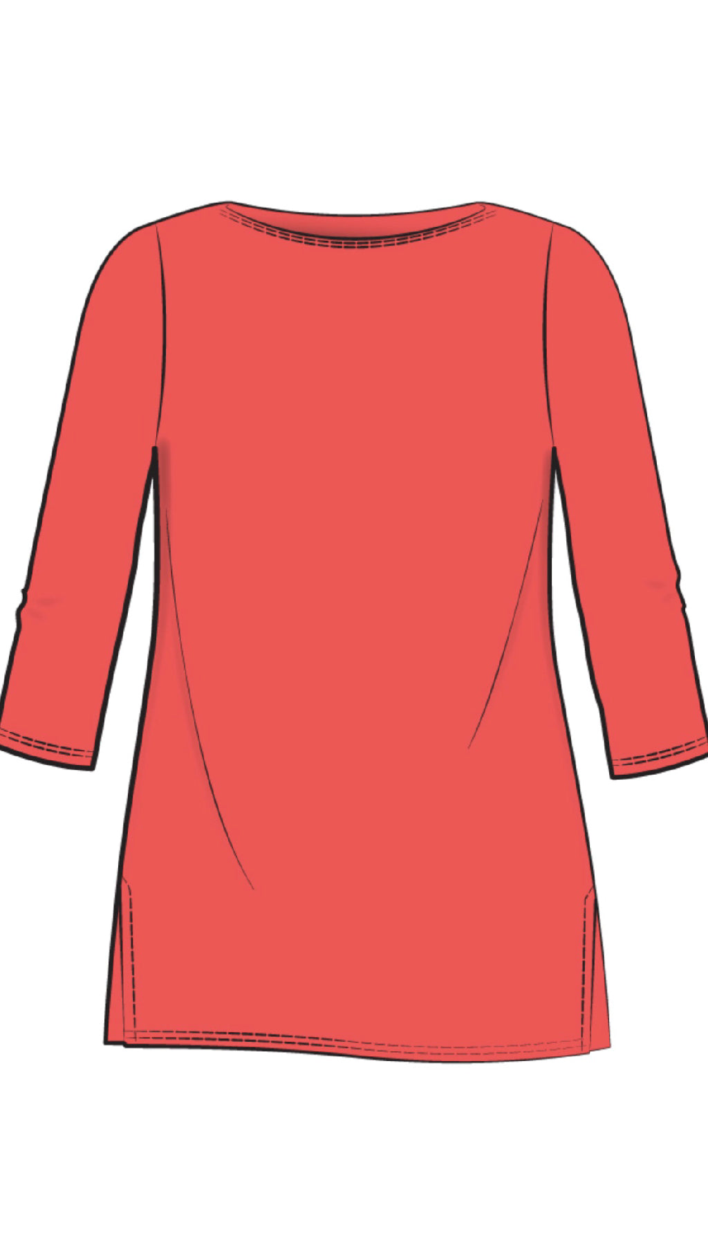 Nu Ideal Tunic 3/4 Sleeve