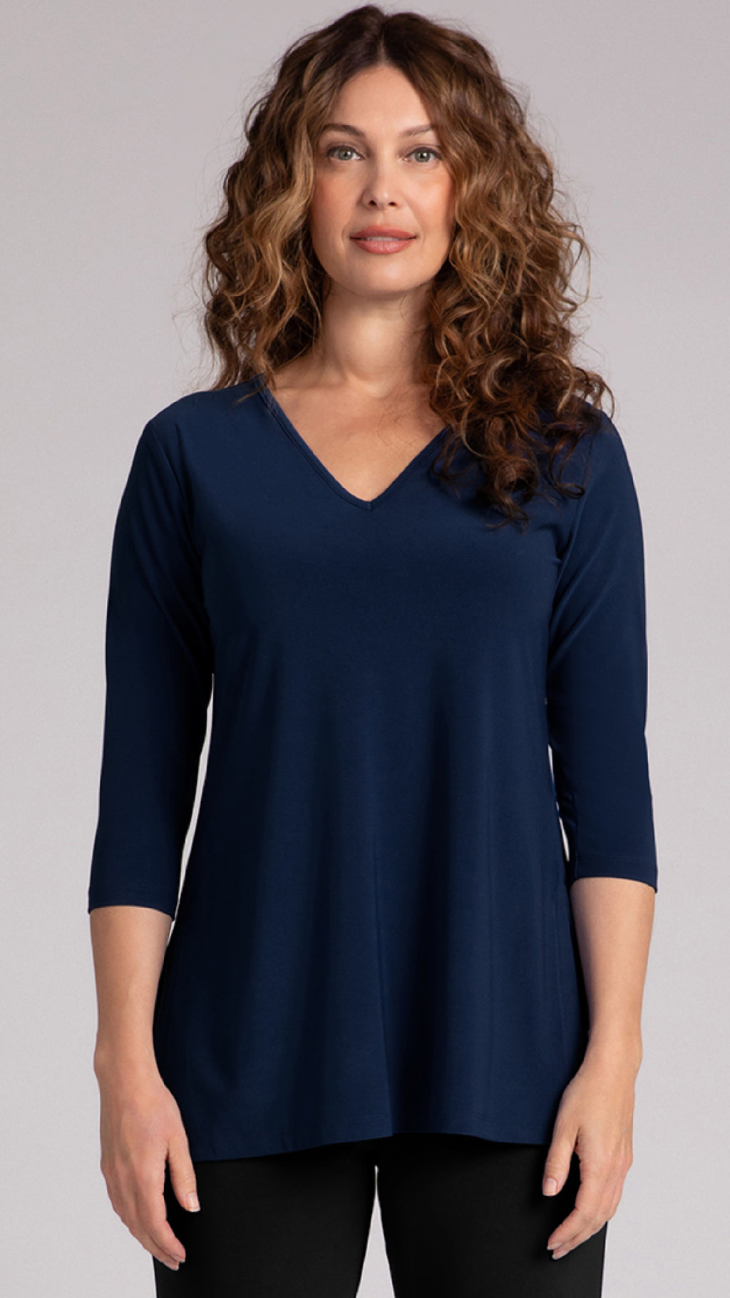 Nu Ideal V-Neck Tunic-Solid Colours (selected colours on sale)