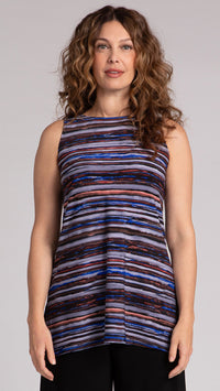 Sleeveless Nu Ideal Tunic-Elemental Stripes