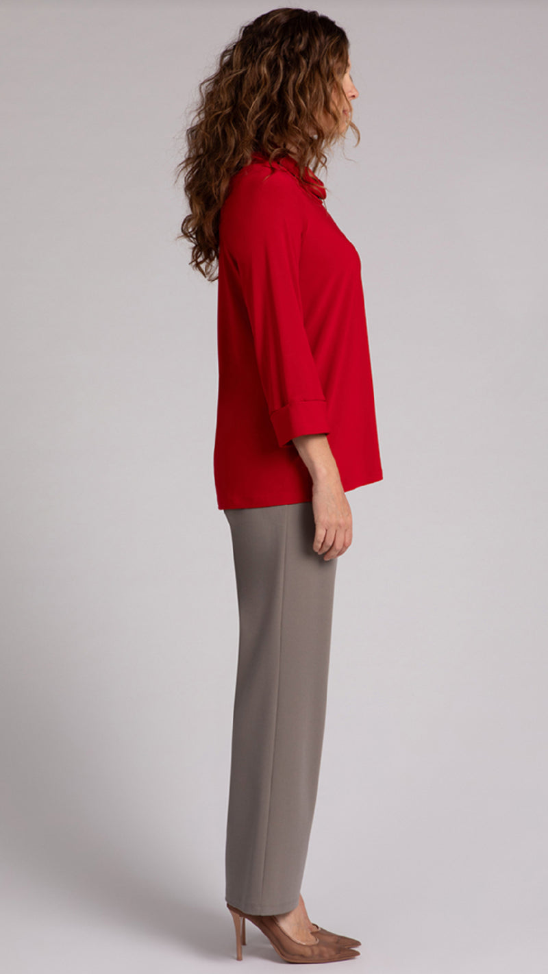 Wide Cuff Raglan Sleeve Top- Long Sleeve