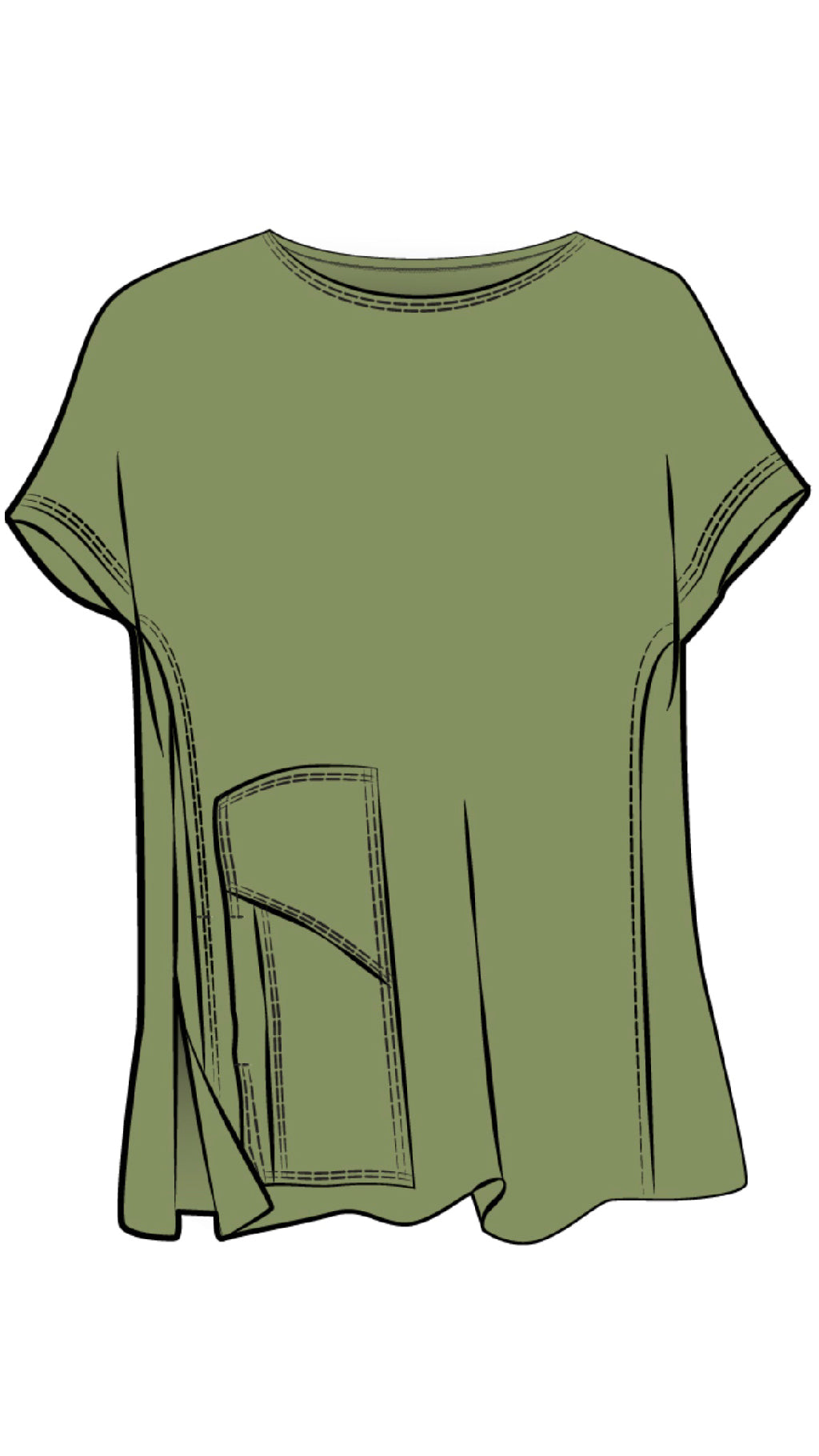 Splice Pocket Top (Con”t…)