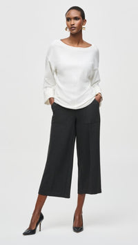 Joseph Ribkoff Heavy Knit Pull-On Culotte Pants