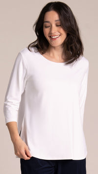 Go To Classic T-Relax, 3/4 Sleeve-Solid Colours