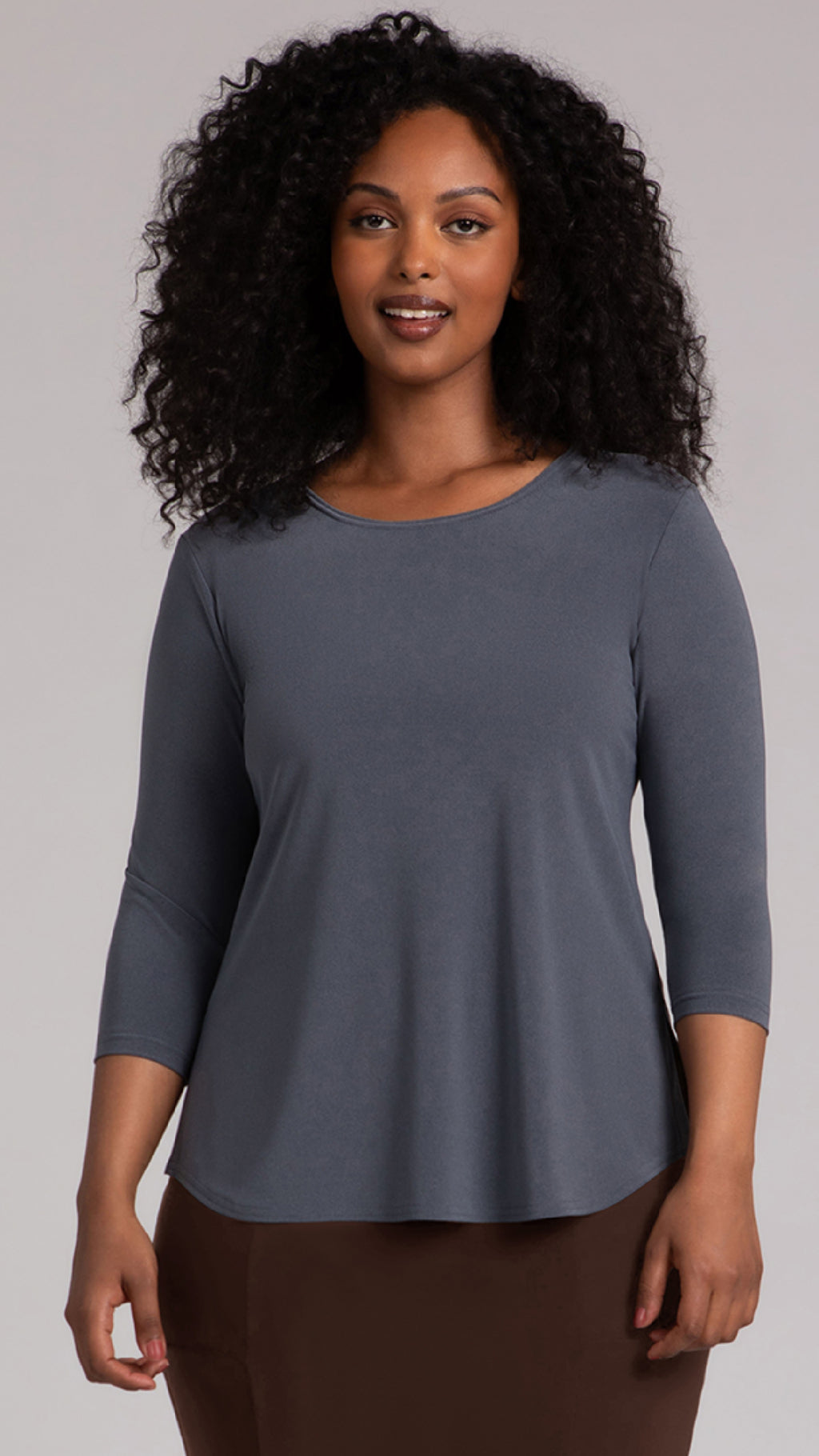 Go To Classic T-Relax, 3/4 Sleeve-Solid Colours