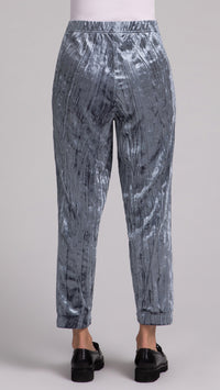 Half Cuff Jogger Pant, Crinkle Velvet