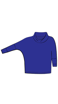 Slouch Sweat Shirt No Ties, 3/4 Sleeve (selected colours on sale)