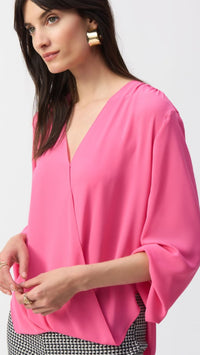 Joseph Ribkoff Georgette Boxy Wrap Top