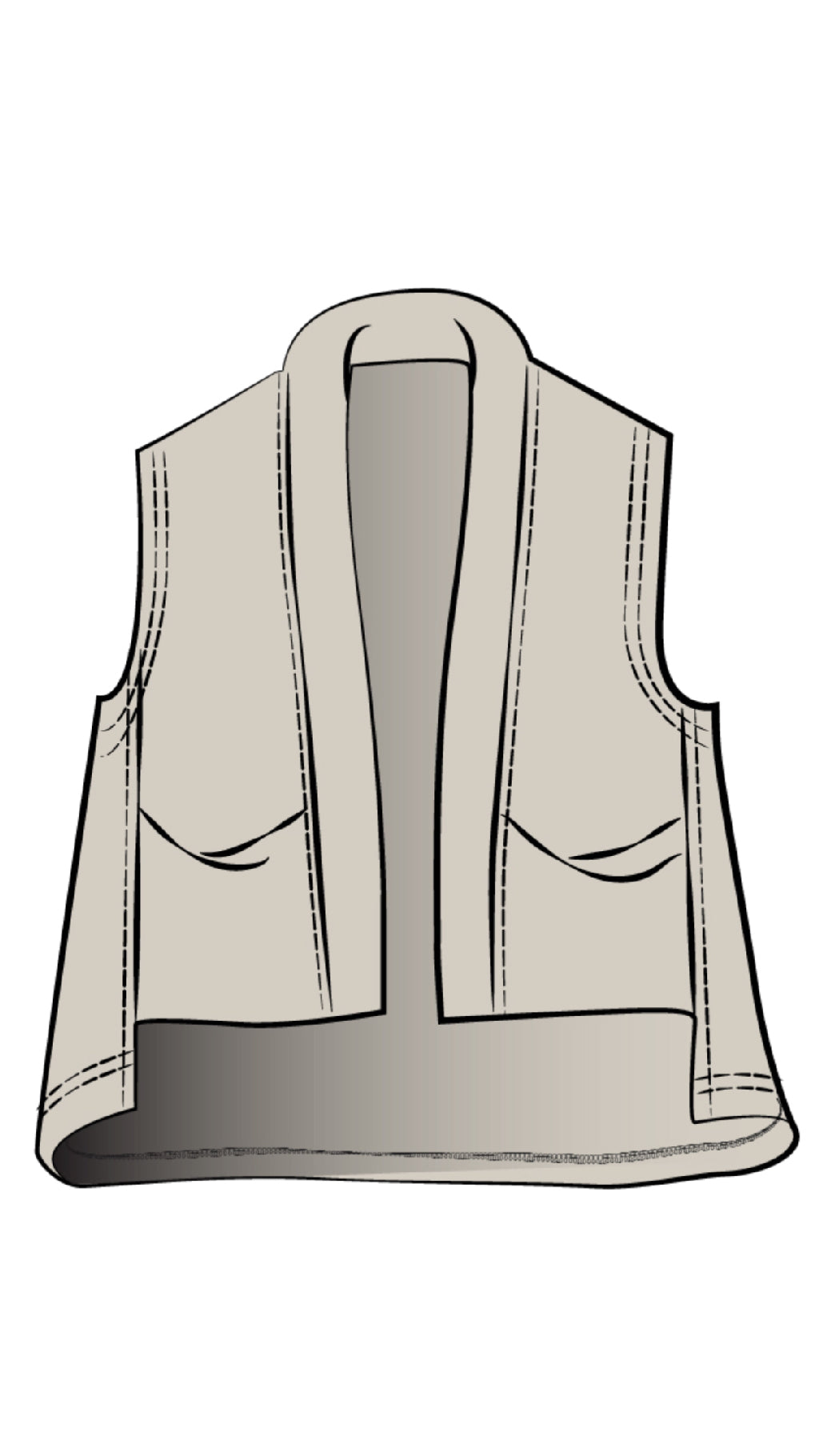 Cropped Core Vest