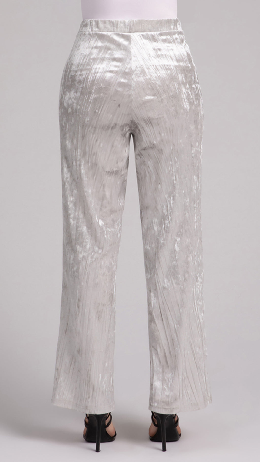 Straight Leg Pant, Crinkle Velvet