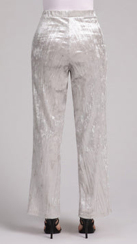 Straight Leg Pant, Crinkle Velvet