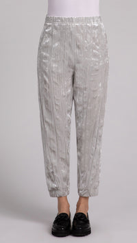 Half Cuff Jogger Pant, Crinkle Velvet