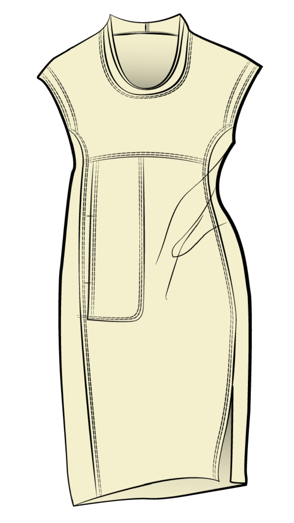 Splice Pocket Dress