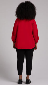 Move Pullover W/ Elastic Cuff, Fleece Back Jersey