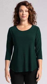 Go To Classic T-Relax, 3/4 Sleeve-Solid Colours