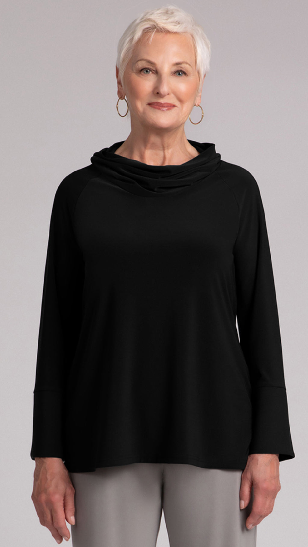 Wide Cuff Raglan Sleeve Top- Long Sleeve