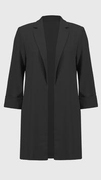 Joseph Ribkoff Flowy Long Notched Blazer