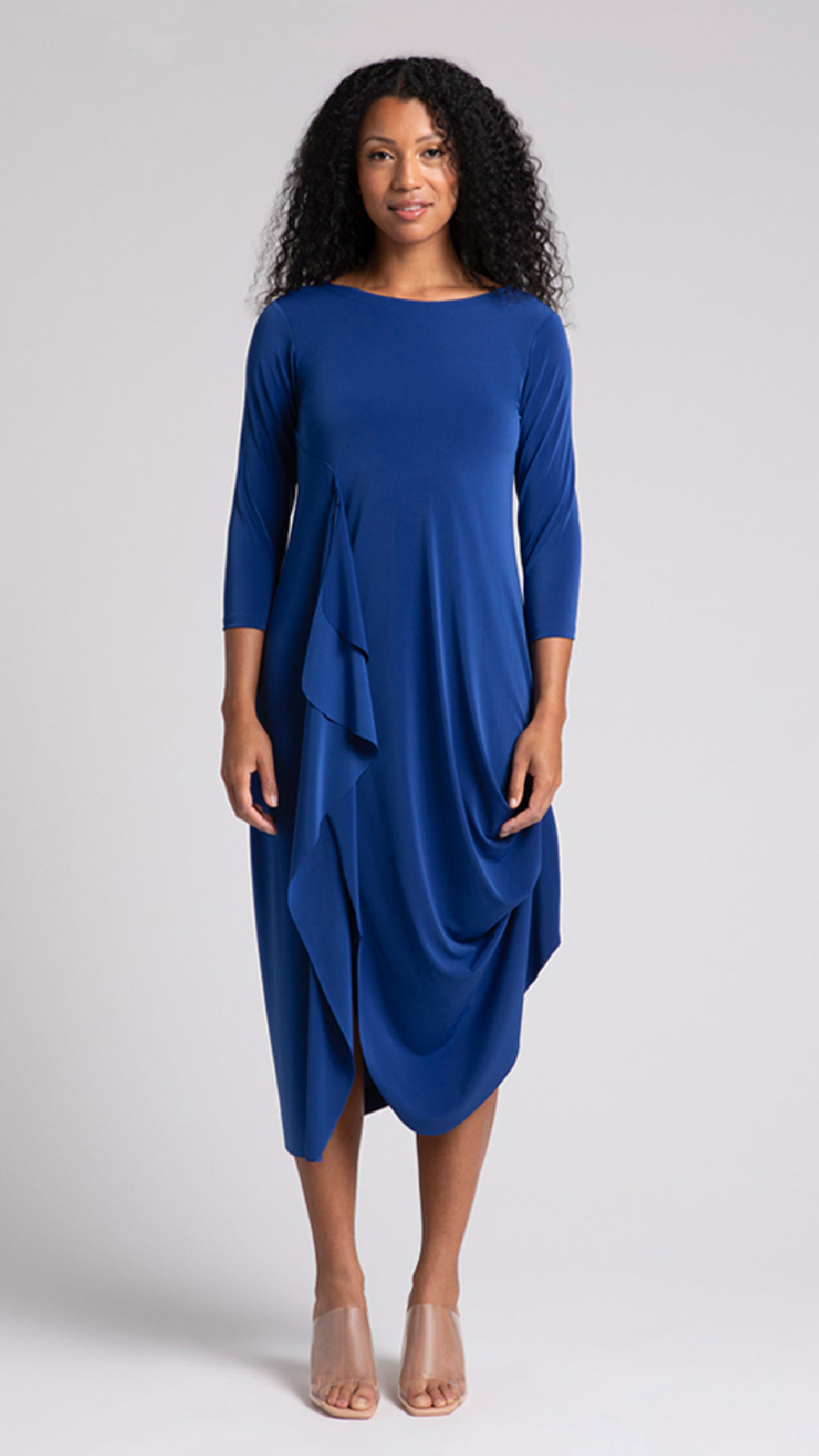 Drama Dress, 3/4 sleeve (Selected Colours on Sale)